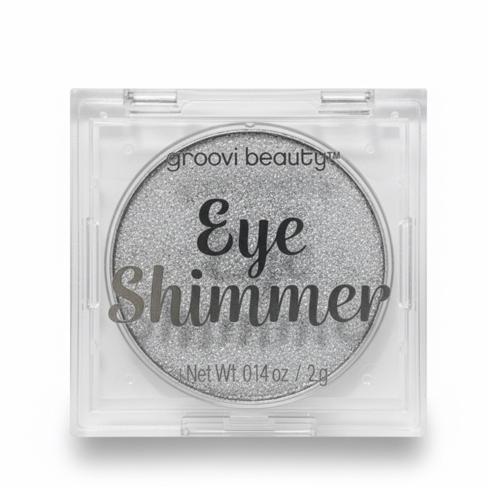 Groovi Beauty Eye Shimmer Shadow - Glitter Silver White